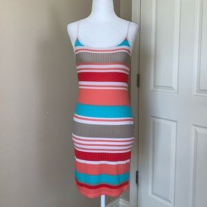 I JOAH Striped Knit Tank Dress small